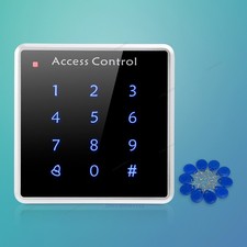 US Stock Access Control Unit Digital Keypad Access Reader With 10 Keyfobs 125Khz