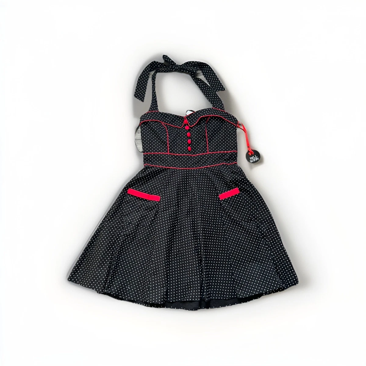 knee length dresses for ladies Infinity Mini Dress Black – Hell Bunny