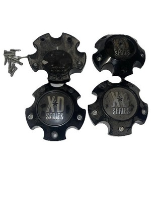 XD Series Gloss Black Wheel Center Caps Set Of 4 S057L120-H34-S140-16  5 Lug