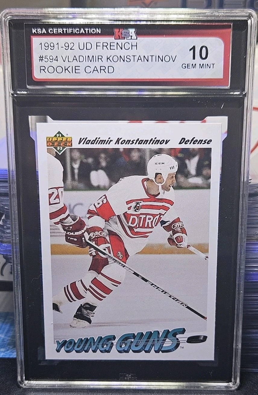 91-92 Upper Deck Vladimir Konstantinov Young Guns 🚨🚨🚨 KSA 10 Gem Mint