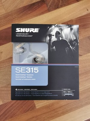 Shure SE315-CL-E Transparent - In Ear Monitoring - Sound Isolating - NEU & OVP