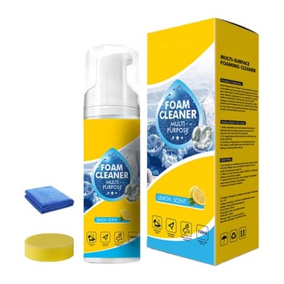 4-in-1 Multi-Enzyme Foam Cleaner, All-Purpose Spray 150ml with Sponge & Towel
