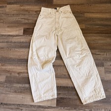 BDG Cream Barell-Leg Jean Sz 25