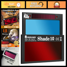 Auto Darkening Welding Lens 2"x4.25" Red Coating Ultimate Clarity Teal Tint