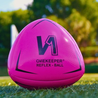 ONEKEEPER Soccer Reflex & Reaction Ball - White, Orange, Blue, Pink, and Fluo...