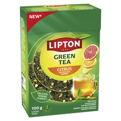 5063270124093 Lipton Green Citrus Loose 100g 