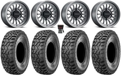 Method 411 15'' Wheels Titanium (4+3) 33'' Ridge Saw 2.0 Tires Textron Wildcat XX
