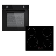 electriQ Plug In Electric Oven & Induction Hob Pack – 73L Oven, 4-Zone Induction