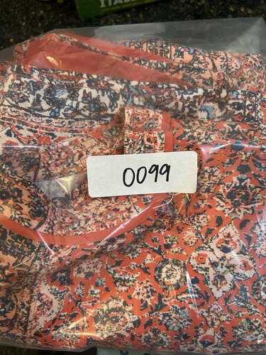 W by Worth Batik Floral Print Kaftan Belted Tie Waist - Worth P = US Sz S - Picture 8 of 8