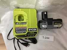 Ryobi ONE 18V Lithium-Ion Battery 4Ah Green Power Tool Charger Set T-244