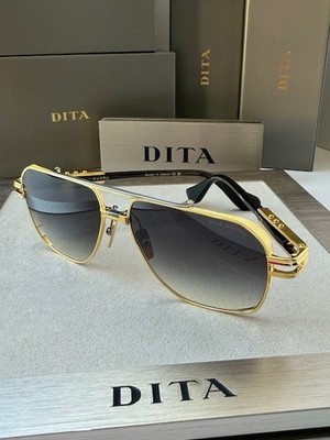 極美品▲DITA ディータ DTS436 KUDRU ツーブリッジ サングラス バーガンディ イエローゴールド 61⬜︎14 145 155 日本製 レディース 定価165,000円 Dita Kudru DTS 436 01 Sunglasses - US