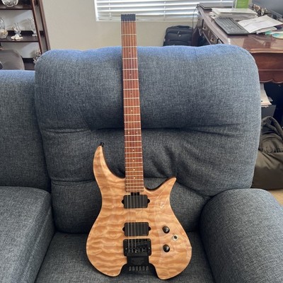 Headless Electric Guitar- LSR Bolero Model-  Quilted Maple Top Back Exotic EUC