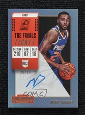 2018-19 Panini Contenders The Finals Ticket 28/49 Mikal Bridges #144 Auto 5l2