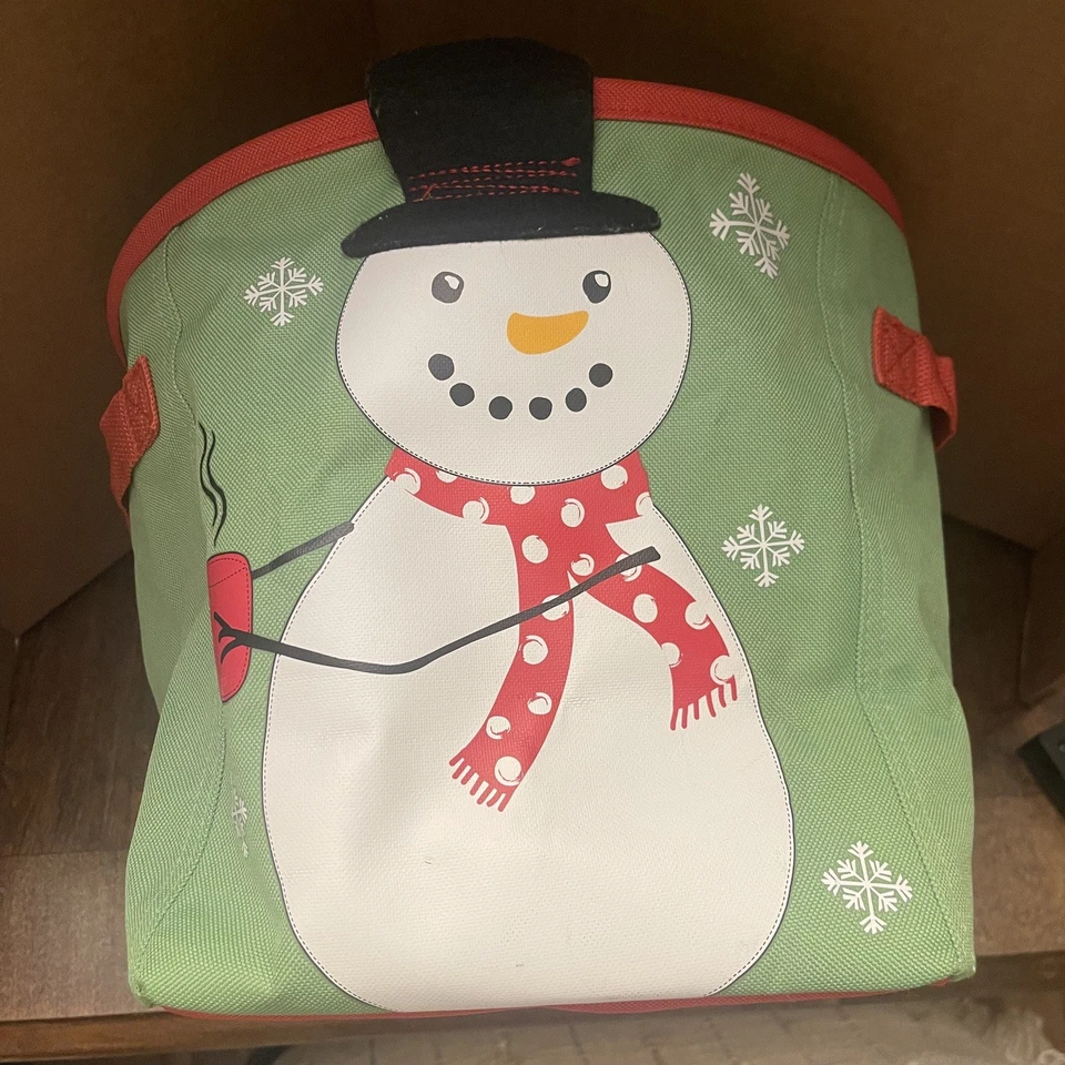 Thirty-One Mini Storage Bin Caddy AB73 Cool Cutie Snowman Christmas Decor Winter - Image 3 of 4