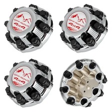 4Pcs 8 Lugs Chrome Wheel Center Caps Fit for Silverado 4PCS 8Lugs Plating 4 4