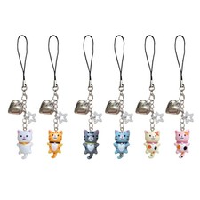 Handmade Beaded Phone Jewelry Sturdy Resin Cats Charm Multiuse Accessory