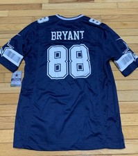Dallas Cowboys V-neck Jersey Bryant 88 Blue M New Nike On Field