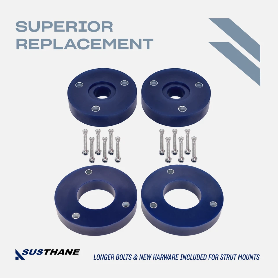 AUTOACER - Kit de elevación niveladora delantera y trasera de 16 piezas 30 mm en PU para Land Rover LR3 LR4 Foto 2 de 4