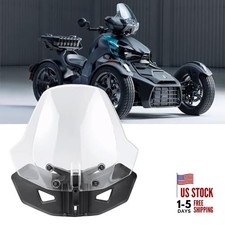 Adjustable 3 inches Windshield for Can-Am Ryker 600 900 Sport  Transparent