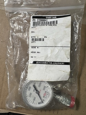 #ad SPAN Pressure Gage 0 3000 PSI 01 0130 D wirh Parker Vacuseal 4 316 Fitting NOS $99.99