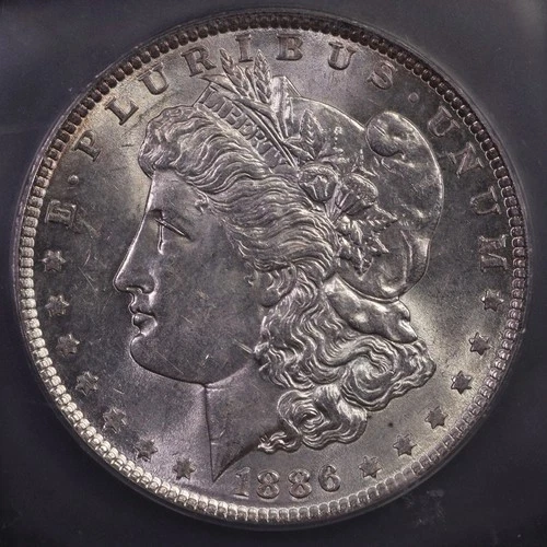 1886 Morgan Silver Dollar ICG MS-62