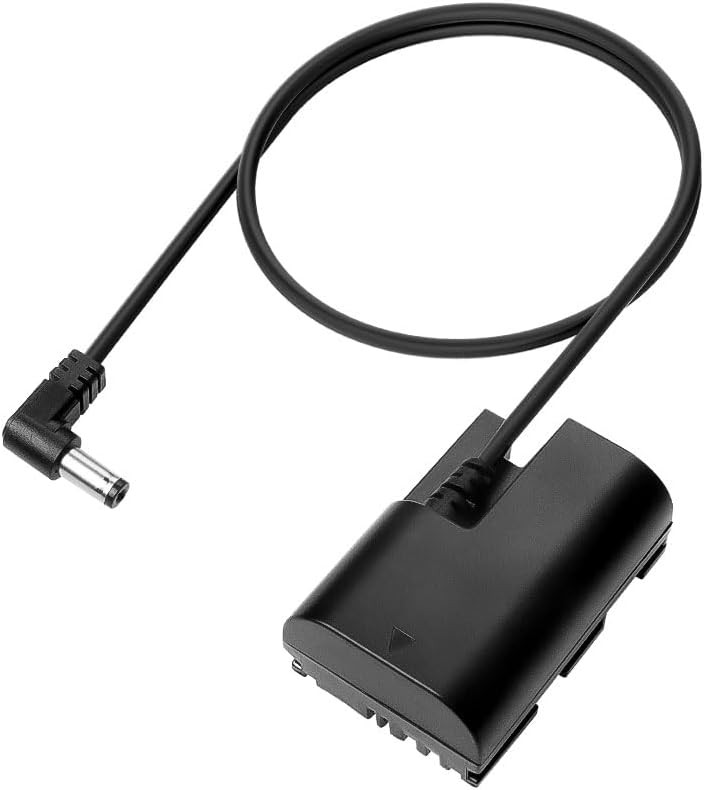LP-E6NH Dummy Battery to DC Power Cable for Canon-R5C Camera EOS R7 R6 R 90D 80D
