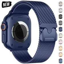 For Apple Watch Ultra 4 3 Series 12/11/10/9/8/7/SE/6/5 Magnetic Metal Strap Band