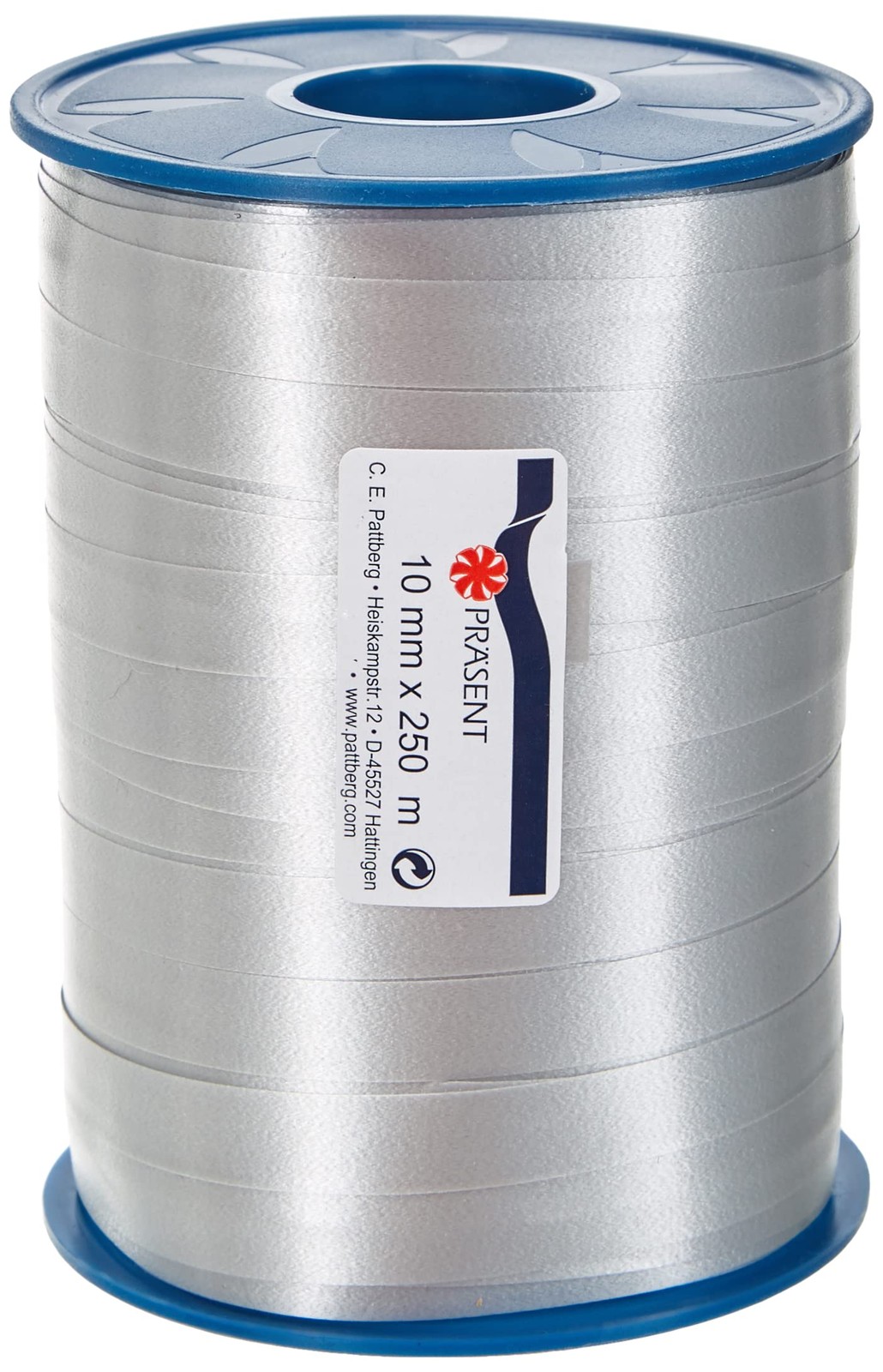 PRASENT Geschenkband silber 250m ACC NUOVO