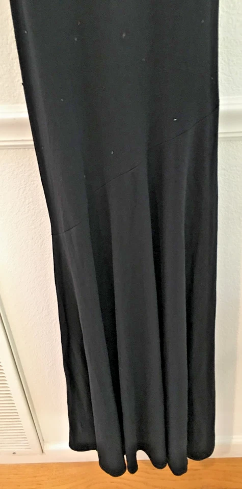 MUJERES NUEVO Juniors Vestido NEGRO CON CUENTAS SIN TIRANTES GRADUACIÓN DAMA DE HONOR FORMAL TALLA S 28" Foto 4 de 4