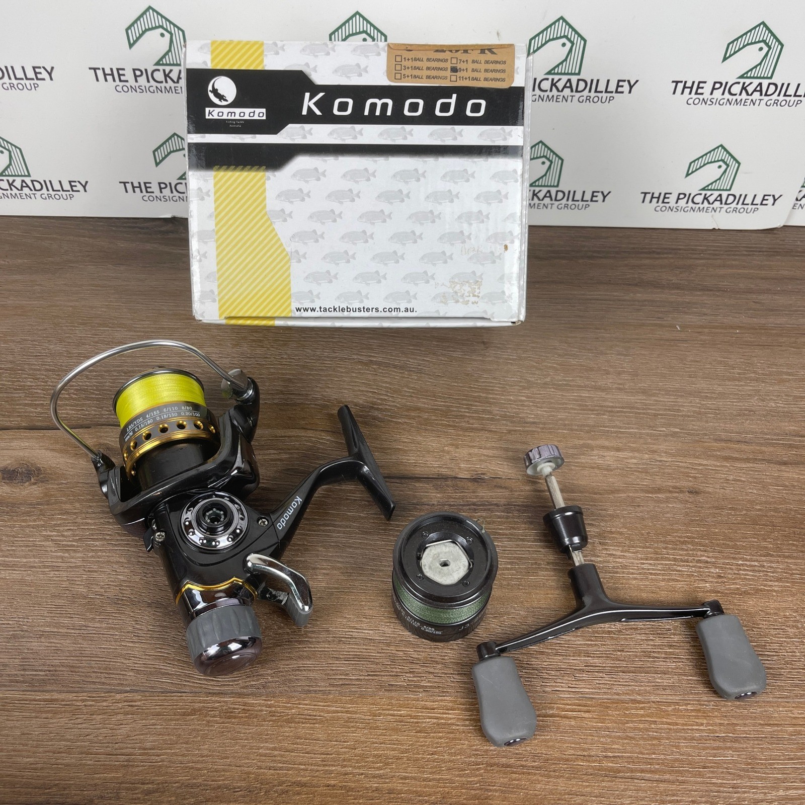 Komodo J3 20FR Spinning Fishing Reel with Extra Spool and Ha