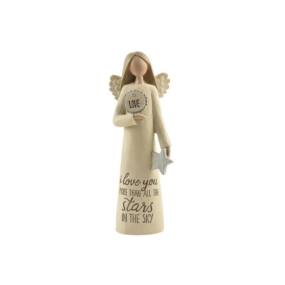Feather & Grace Angel Figurine - I Love You sentiment Gift