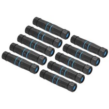 Pack of 10 Waterproof RJ45 Coupler Dual Head IP68 Ethernet LAN Cable Connector
