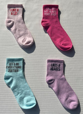4 PACK of Girls' Valentines Day Ankle Socks SEE PICTURE 
