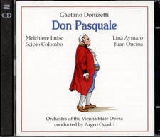 DONIZETTI - Don Pasquale - Quadri/Lina Aymaro/Juan Ocina  (2 CD, 2004)