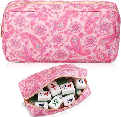 Empty Mahjong Tiles Bag Thickened American Mahjong Tiles Bag with Zipper Boar...
