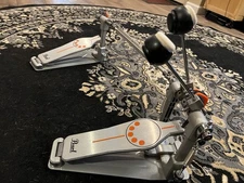 Pearl P932 Longboard Double Bass Drum Pedal Single Chain Drive, Double Kick