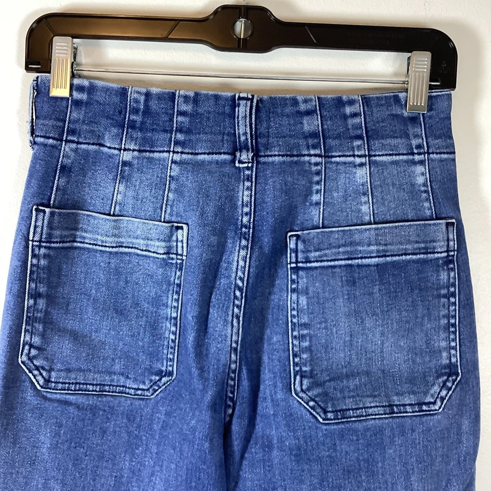 Maeve 牛仔女式 26 码 Colette 宽腿蓝色牛仔裤 — 第 4/4 张图片