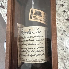 Bookers Bourbon Empty Bottle Box And Card 2024-02