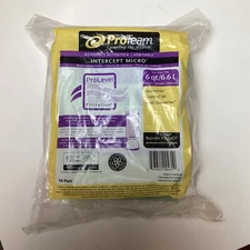 10-Pack GENUINE ProTeam Intercept Micro 6qt/6.6L Canister Vacuum Bags 100431