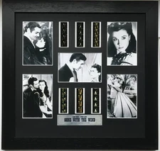 Handmade display featuring original film cells for a GONE with the WIND 1939 fan
