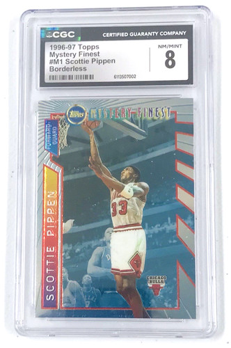 Scottie Pippen [Borderless Refractor] #M1 1996 Topps Mystery Finest card