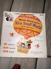 Disney 1968 edition Small World book Plus 3 Other Plus Record’s (record includ