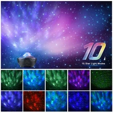 Projector Galaxy Starry Night Light Ocean Star Party Speaker LED Lamp w/ Remote