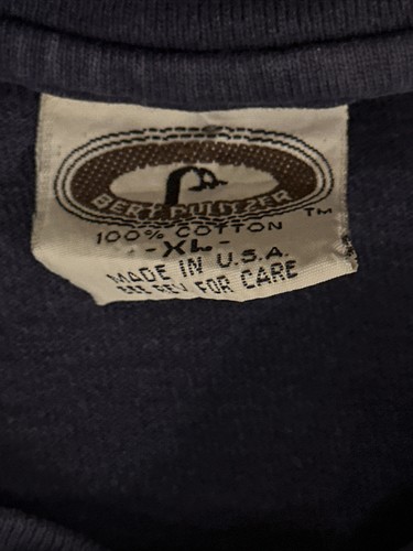 Vintage Bert Pulitzer Men’s XL Navy Blue Long Sleeve Shirt Classic 4 Button XL - Picture 2 of 7
