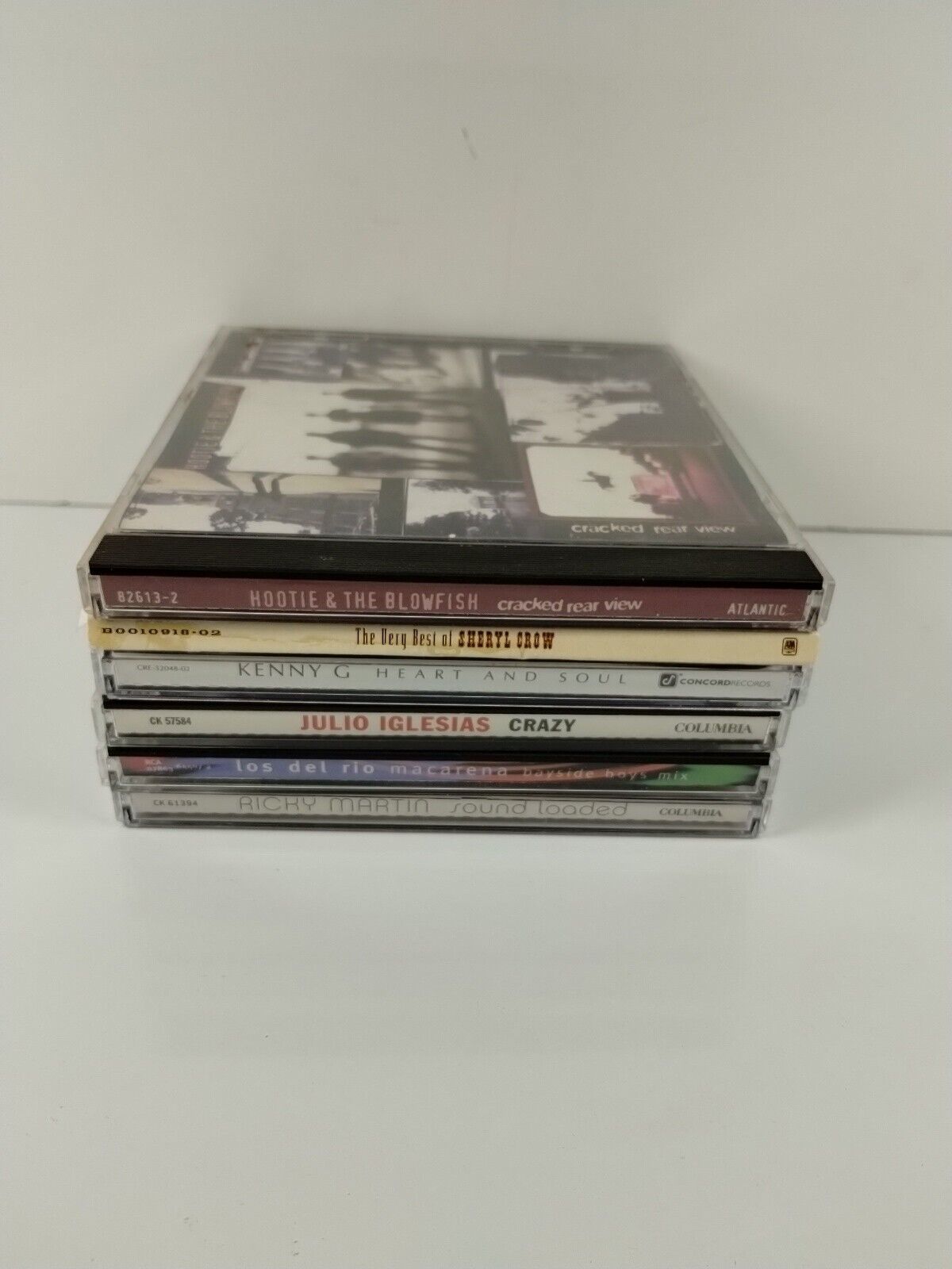 Lot of 6 CDs Pop hootie and the blowfish Sheryl Crow Kenny G Ricky Martin