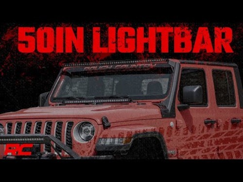 Rough Country for Jeep 50" LED Light Bar Kit Blk Series Gladiator JT Wrangler JL - Picture 2 of 5