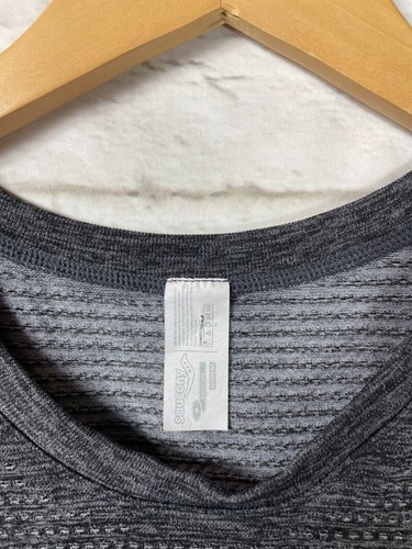 Saucony Womens Grey Sleveless Athletic Tank Size Medium - Picture 2 of 3