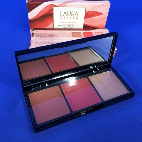 Laura Geller Multitask Eye, Lip, Cheek Palette Think Pink 0.17 oz (Lot of 2) - Picture 5 of 6