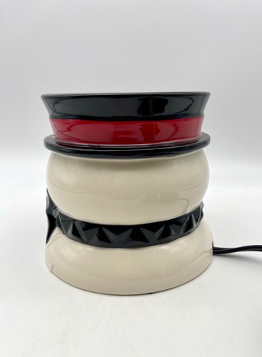 Yankee Candle Black Tie Snowman Scenterpiece Easy Meltcup Plug In Warmer w/Wax - Picture 4 of 8