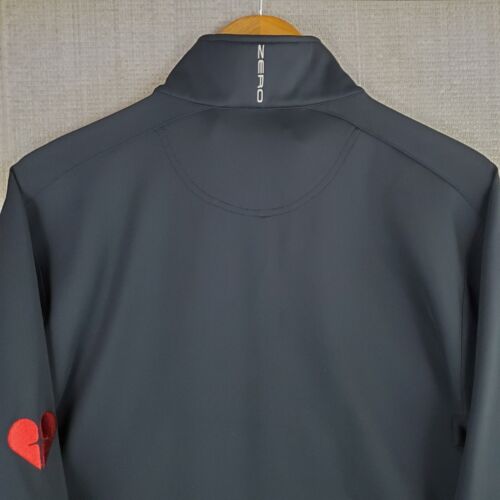 ZERO RESTRICTION Size Medium Mens Full Zip Softshell Jacket Performance Black - Picture 7 of 15